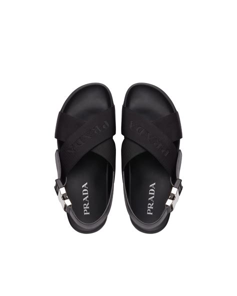 prada chandal|Prada leather sandals.